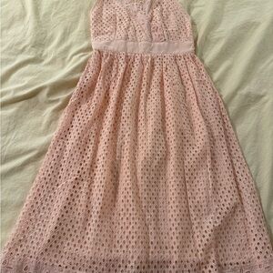 Elegant Pink Lace Dress (US 4)